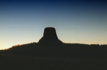 Sunset at Devils Tower Wyoming